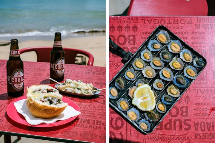 Tres platos típicos del restaurante