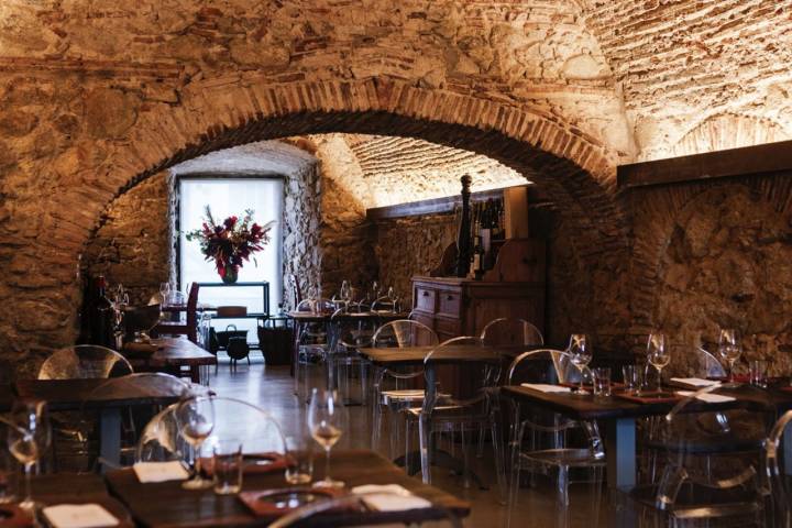 interior medieval del restaurante