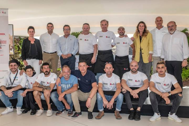 Participantes y jurado del II Campeonato de Enyesques de Lanzarote: