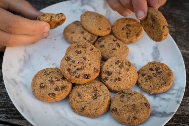 'Cookies' hechas con gusanos de harina.