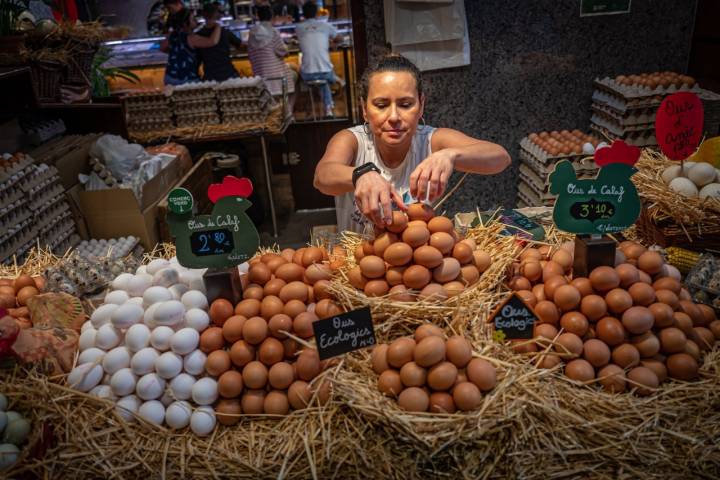 La Boqueria con Arnau Muñío (Barcelona) huevos en Calaf