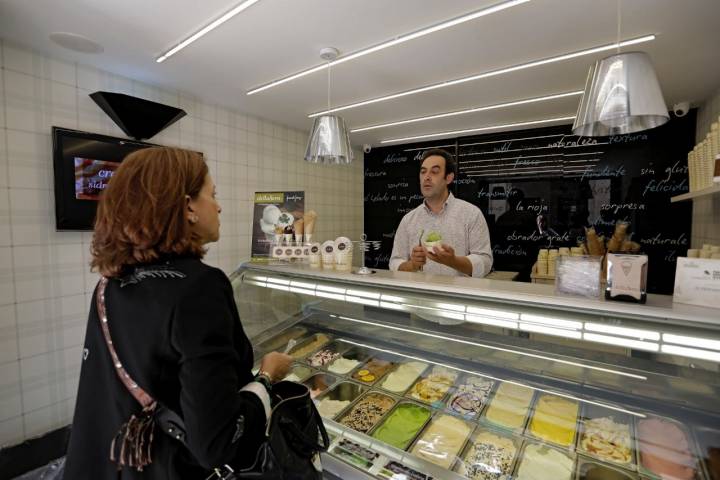 Heladería 'dellaSera': interior de la heladería