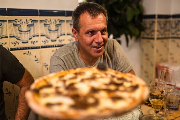 Oriol Castro en la pizzería La Farina