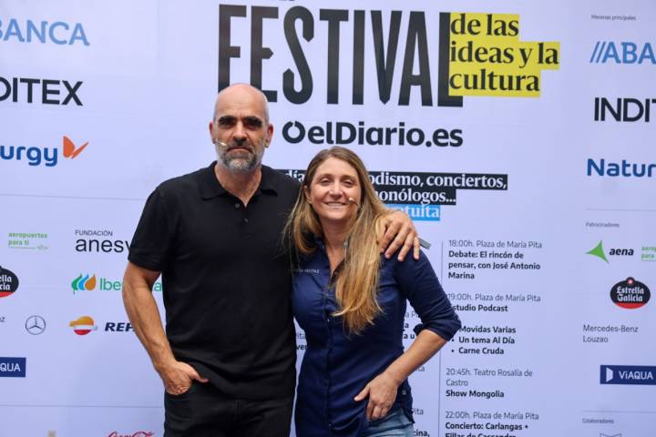 El actor Luis Tosar y la cocinera Lucía Freitas