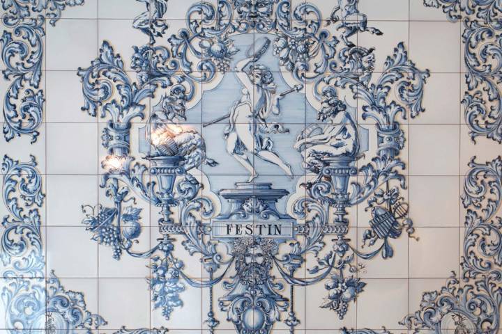 Uno de los azulejos creados por 'Cerámicas Adeva'.