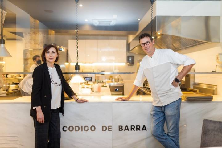 Léon Griffioen y Paqui Márquez Restaurante Código de Barra