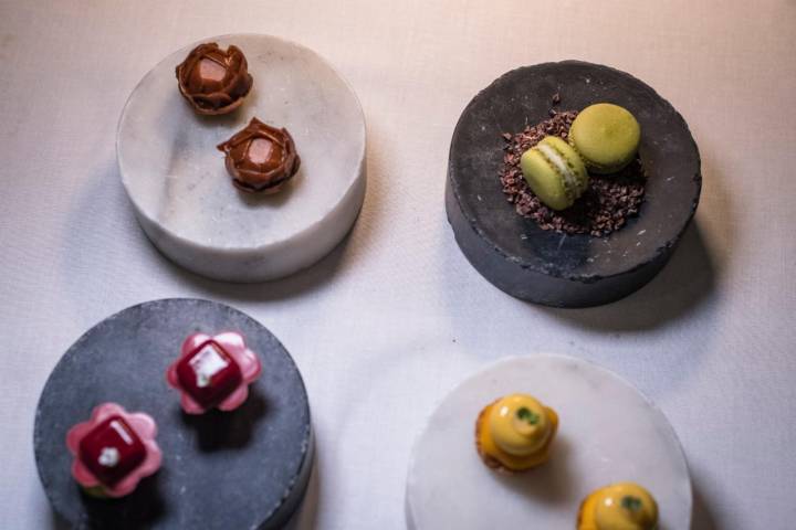 Petits fours del restaurante Donaire, en Tenerife.