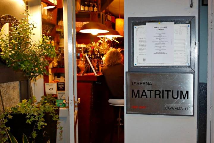 La entrada al restaurante Matritum, en Madrid.