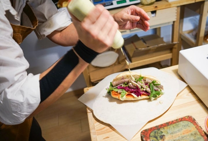 'El de Mérida' lleva una mayonesa casera de limón y cilantro.