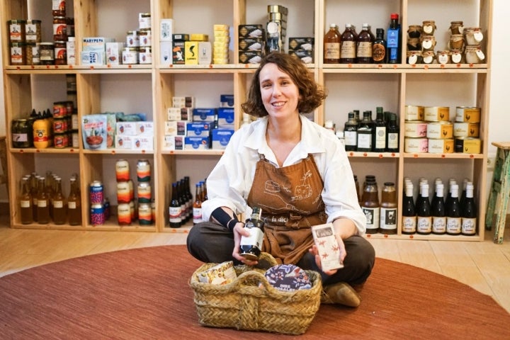 Una emprendedora con discurso.