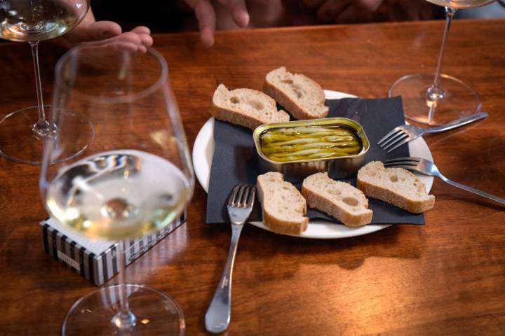 Conservas gourmet: navajas en aceite de oliva.