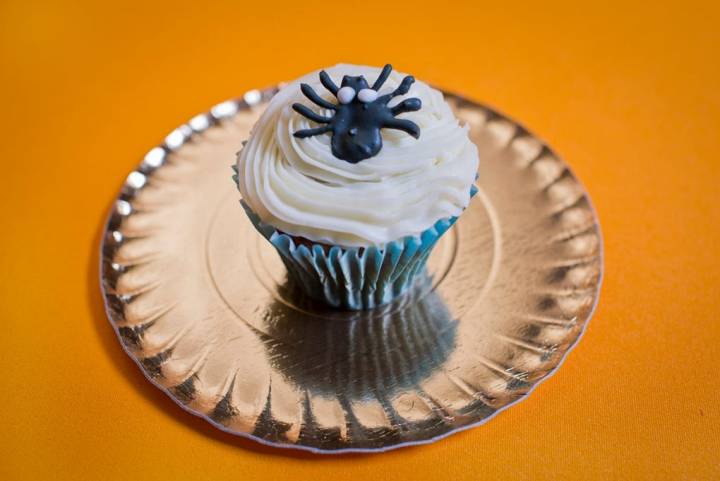 Cupcake de araña.