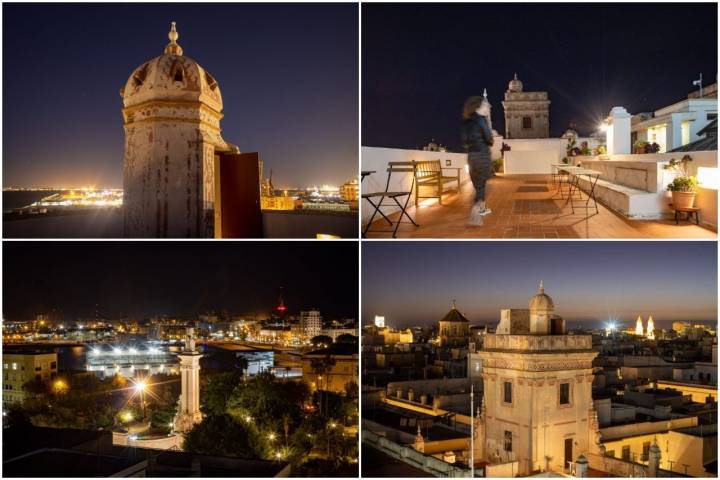Las vistas de Cádiz desde la terraza del hotel.