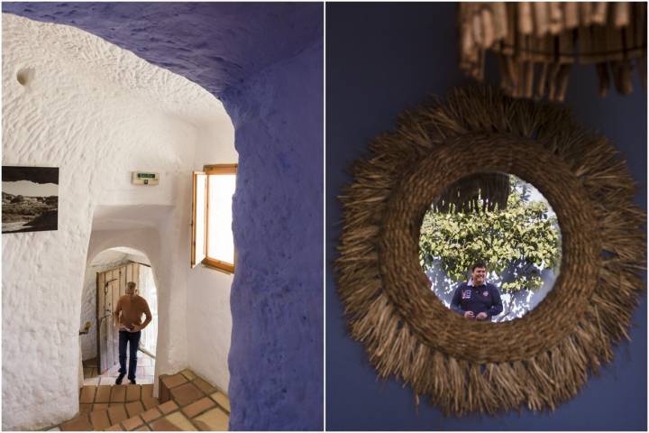 Hotel Cuevas de Bardenas Valtierra mosaico azul