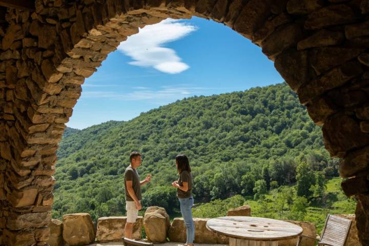 Estamos en la Vall de Bianya, a las puertas del Parque Natural de la Zona Volcánica de la Garrotxa.