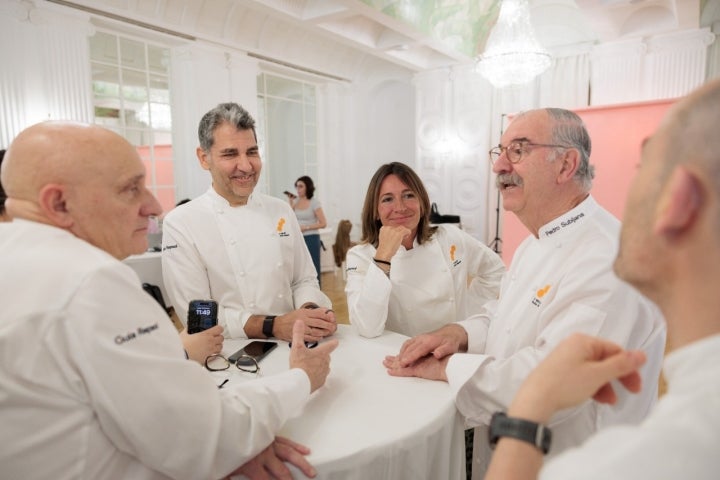 Toño Pérez, Paco Roncero, Begoña Rodrigo y Pedro Subijana.