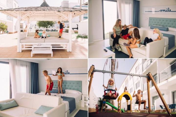 Surf con niños en Fuerteventura: habitaciones hotel 'Surfing Colors'