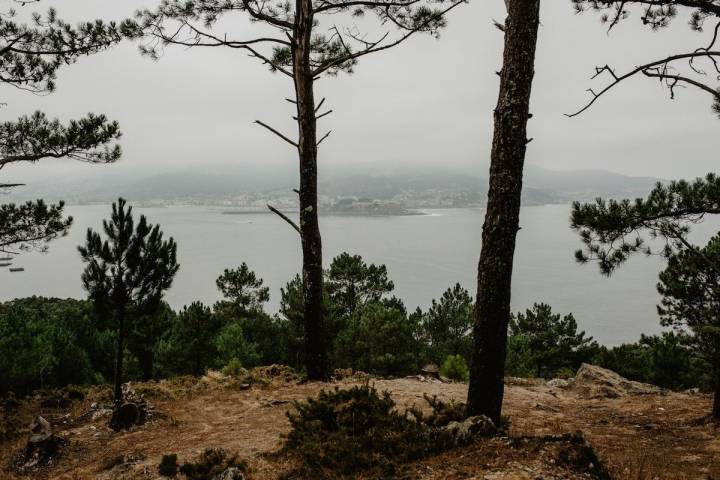 La península de Monteferro se adentra en el mar y está plagada de pinos y eucaliptos.