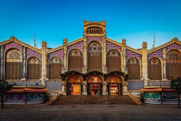 Entrada del Mercado Central del Valencia.