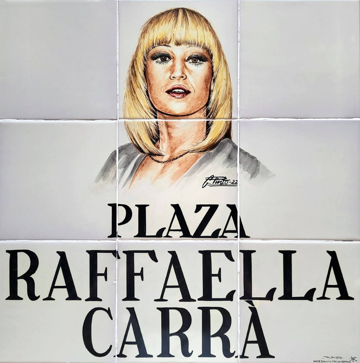 Plaza de Raffaella Carrà placa