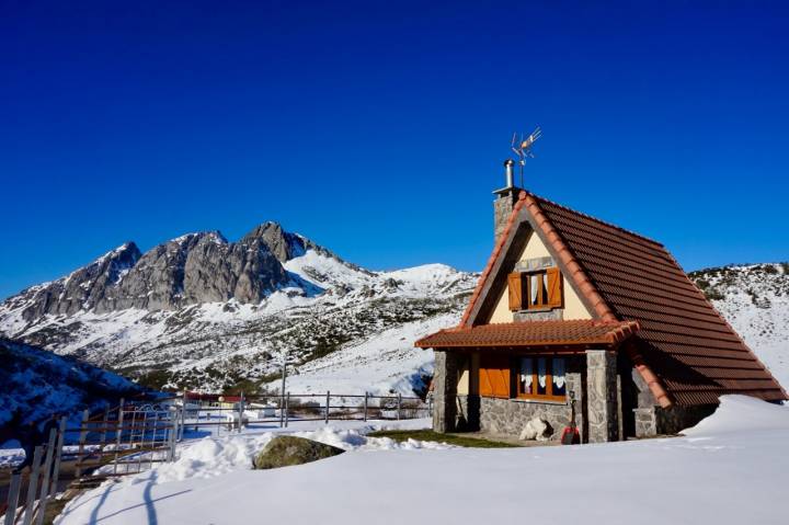 Casa alpina en La Raya.