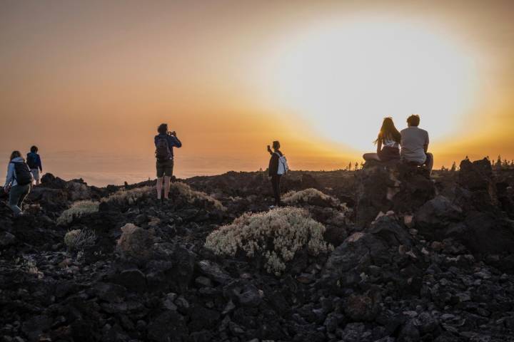 Atardecer desde el Parque Nacional del Teide