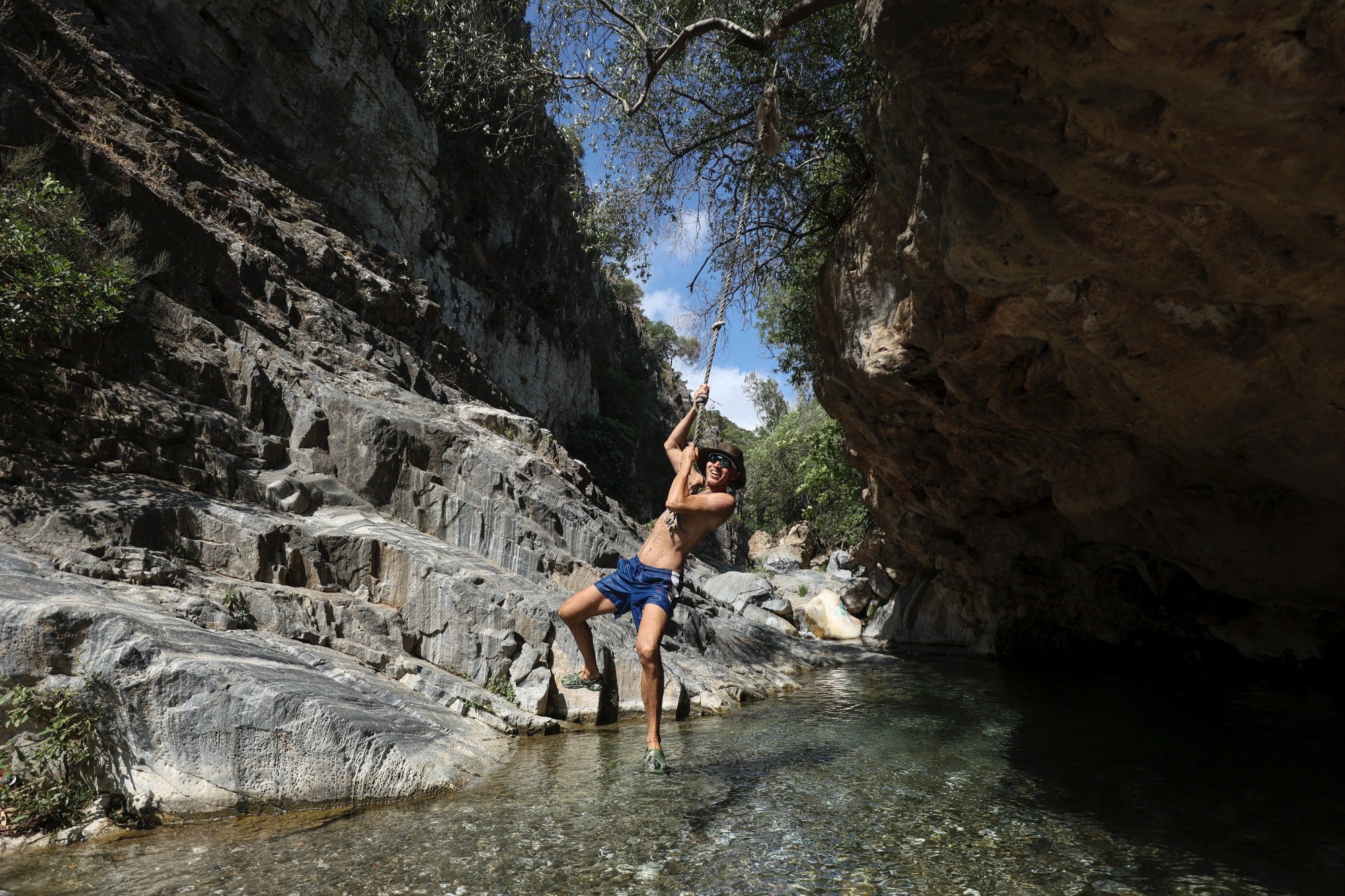 Un regalo del río Alaminos en forma de pozas