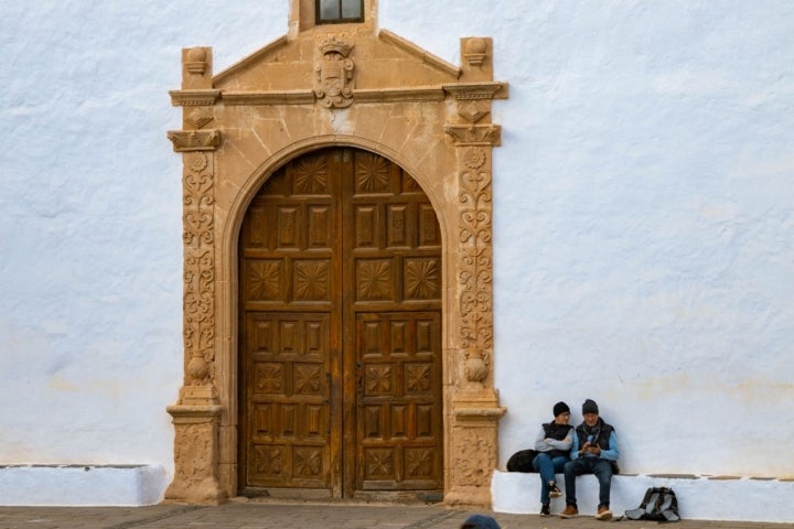 Pórtico de la iglesia de Santa María de Betancuria.