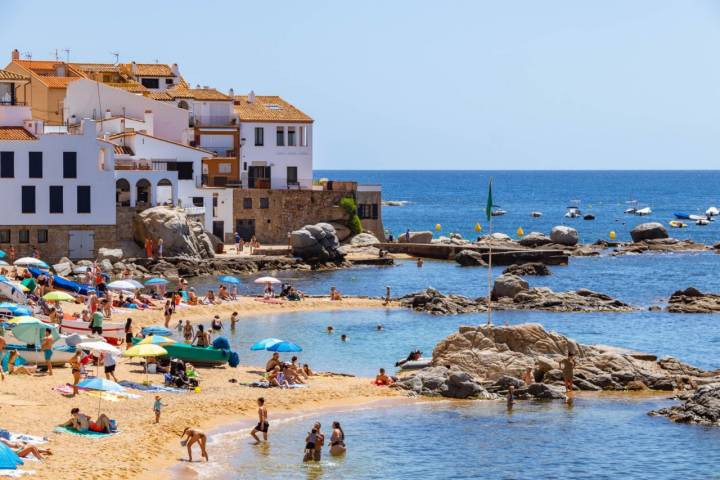 La playa del Port Bo.