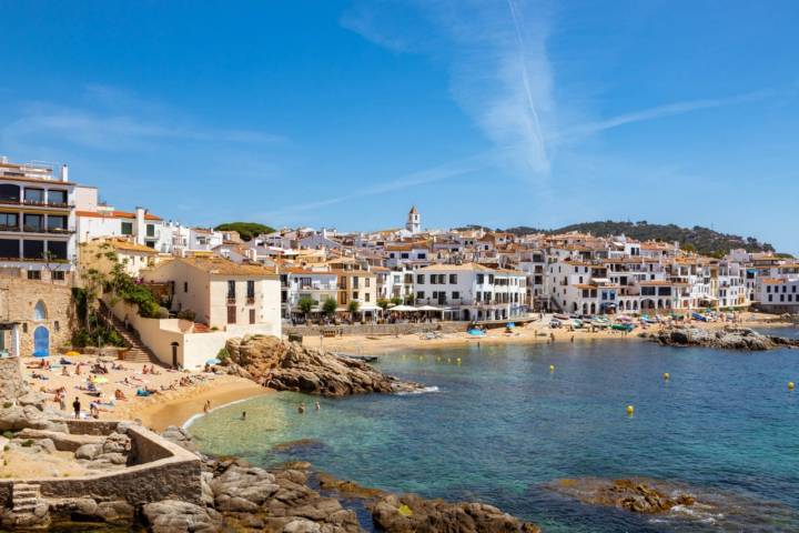 La Plageta y Calella desde Punta dels Burricaires.