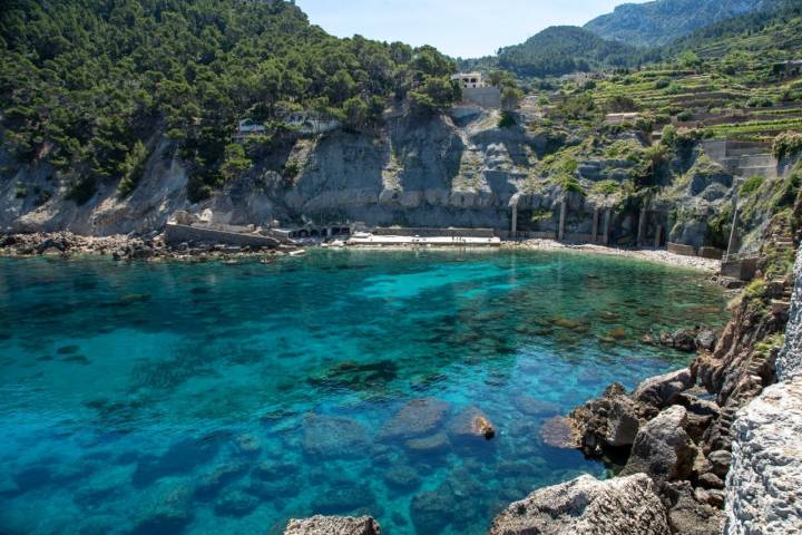 El buceo en la Cala Banyalbufar 