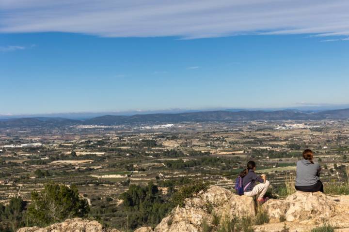 Las vistas desde el castillo sobre el valle.