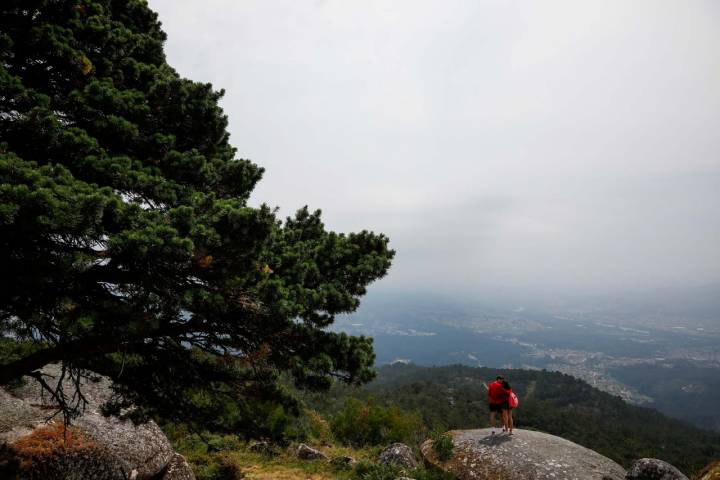 Vistas panorámicas desde el Monte Aloia (Pontevedra)
