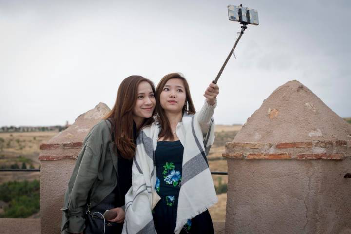 Lo primero, el selfie para Instagram desde las murallas de El Alcázar.