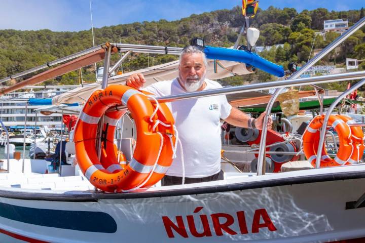 Quim Farró, patrón de la barca Núria