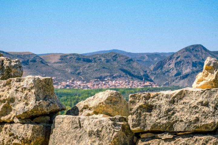 Vistas del núcleo de Oliete desde el Cabezo de San Pedro.