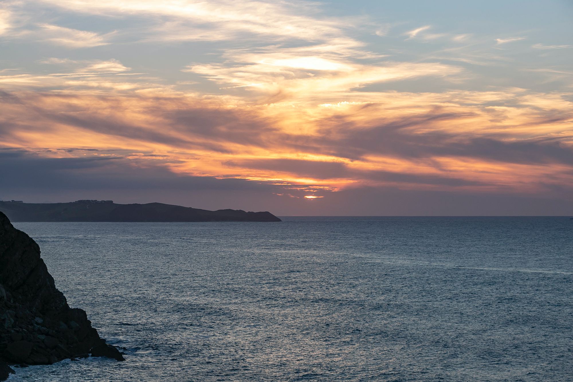 Atardecer desde el Mirador de La Corneja en Ruilobuca.