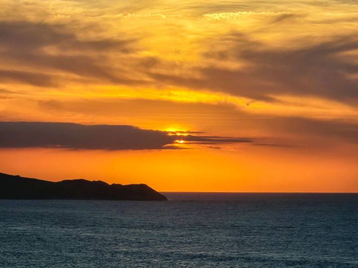 Puesta de sol desde el Mirador de La Corneja en Ruilobuca.