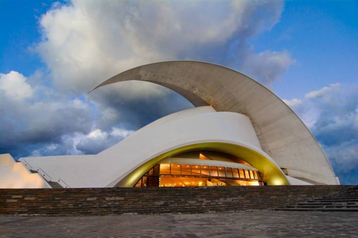 Plano exterior del auditorio de Tenerife.