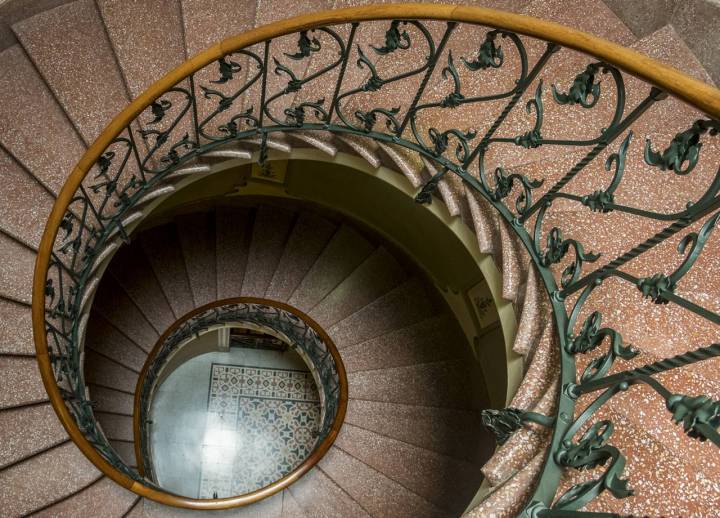 La escalera es uno de los rasgos más identificativos de Can Prunera.