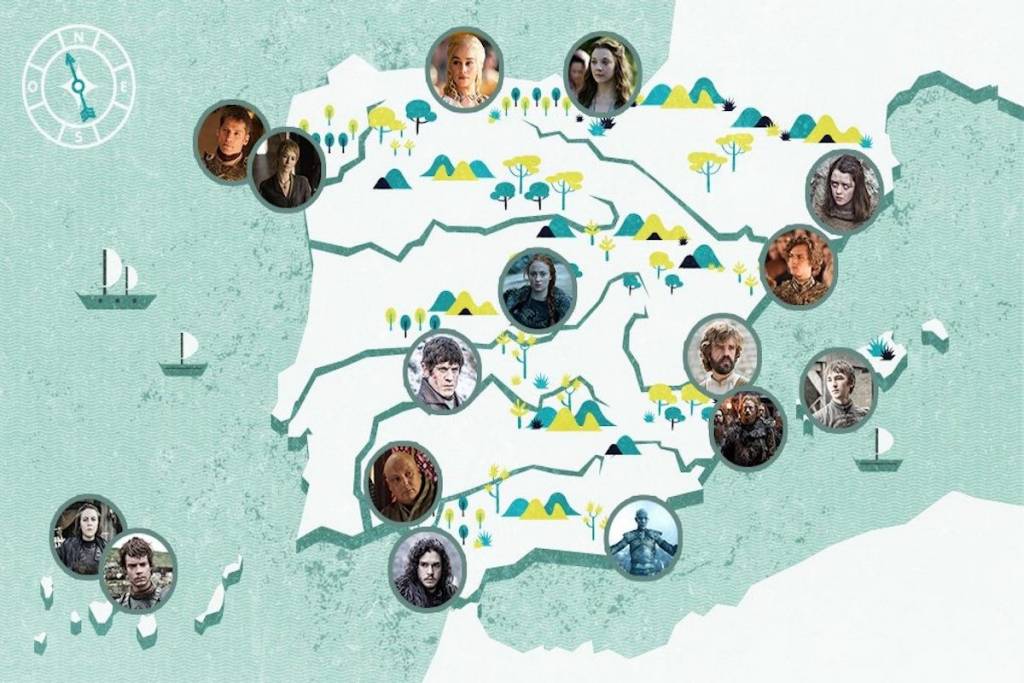 Los protas de 'Juego de Tronos' de vacaciones por España