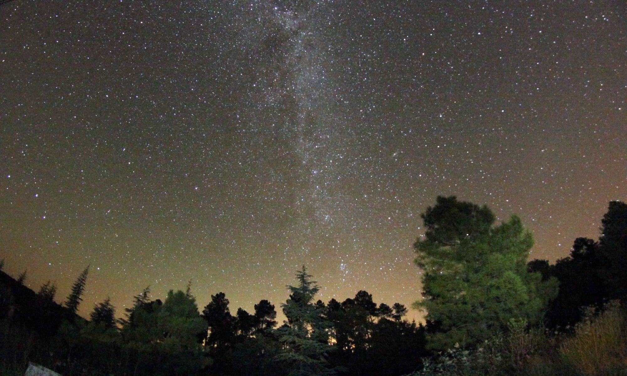 Cielo estrellado en el Parque Natural del Valle de Alcudia.